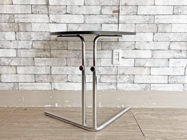 テクタ TECTA サイドテーブル K22 SIDE TABLE ブラック 昇降 アクセル・ブロッホイザー ドイツ バウハウス アクタス ACTUS 取扱 定価￥70,400- ●