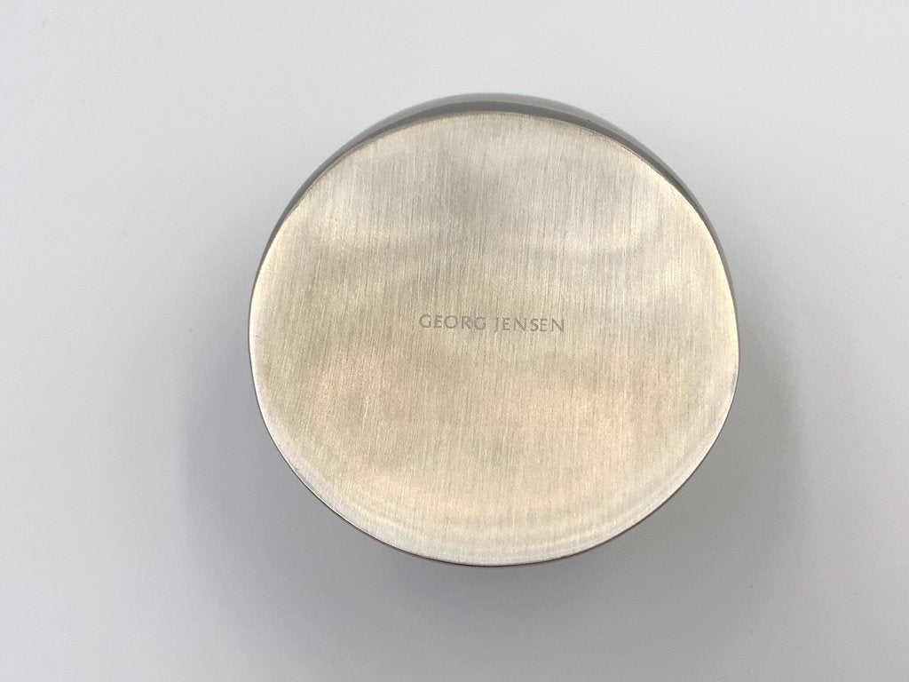 ジョージ・ジェンセン GEORG JENSEN キャンドルホルダー ステンレススチール ミラー仕上げ 北欧 デンマーク ◎