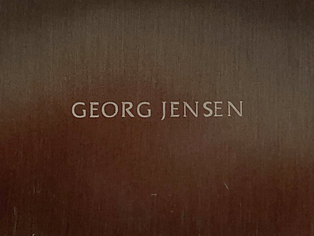 ジョージ・ジェンセン GEORG JENSEN キャンドルホルダー ステンレススチール ミラー仕上げ 北欧 デンマーク ◎