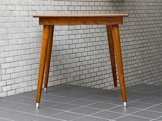 パシフィックファニチャーサービス PACIFIC FURNITURE SERVICE スクエア テーブル SQUARE TABLE ダークブラウン バーチ材 Sサイズ P.F.S ■