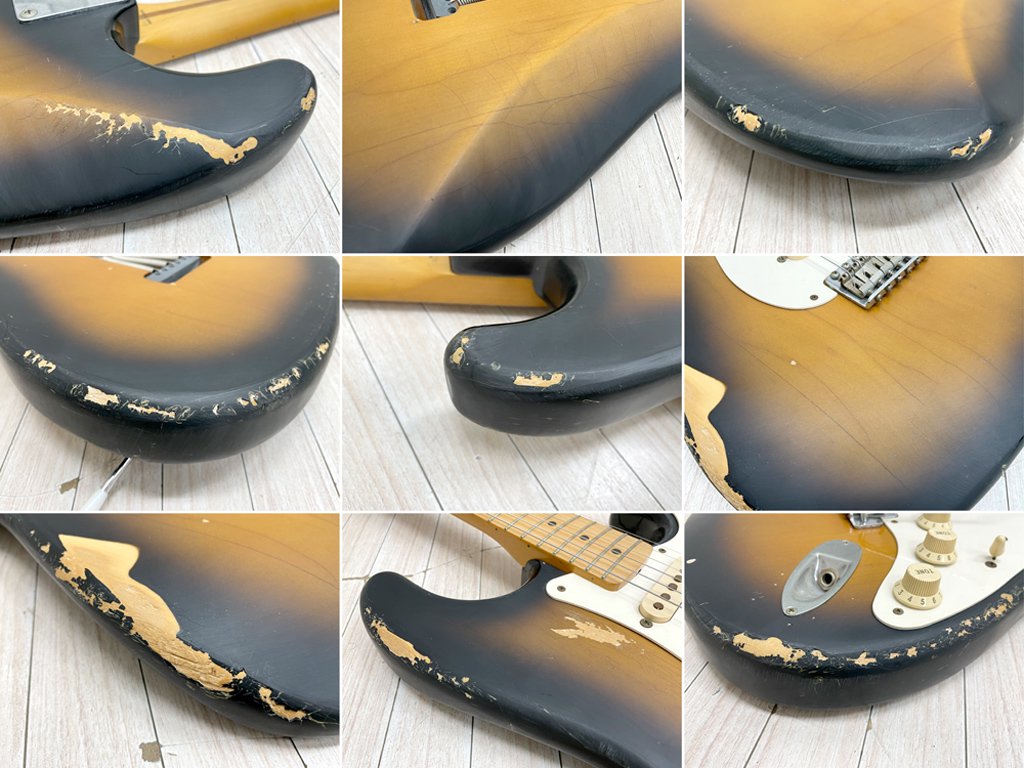 フェンダージャパン Fender Japan ST57-500 2トーンサンバースト ストラトキャスター 1991~92年製 エレキギター 現状品 ●