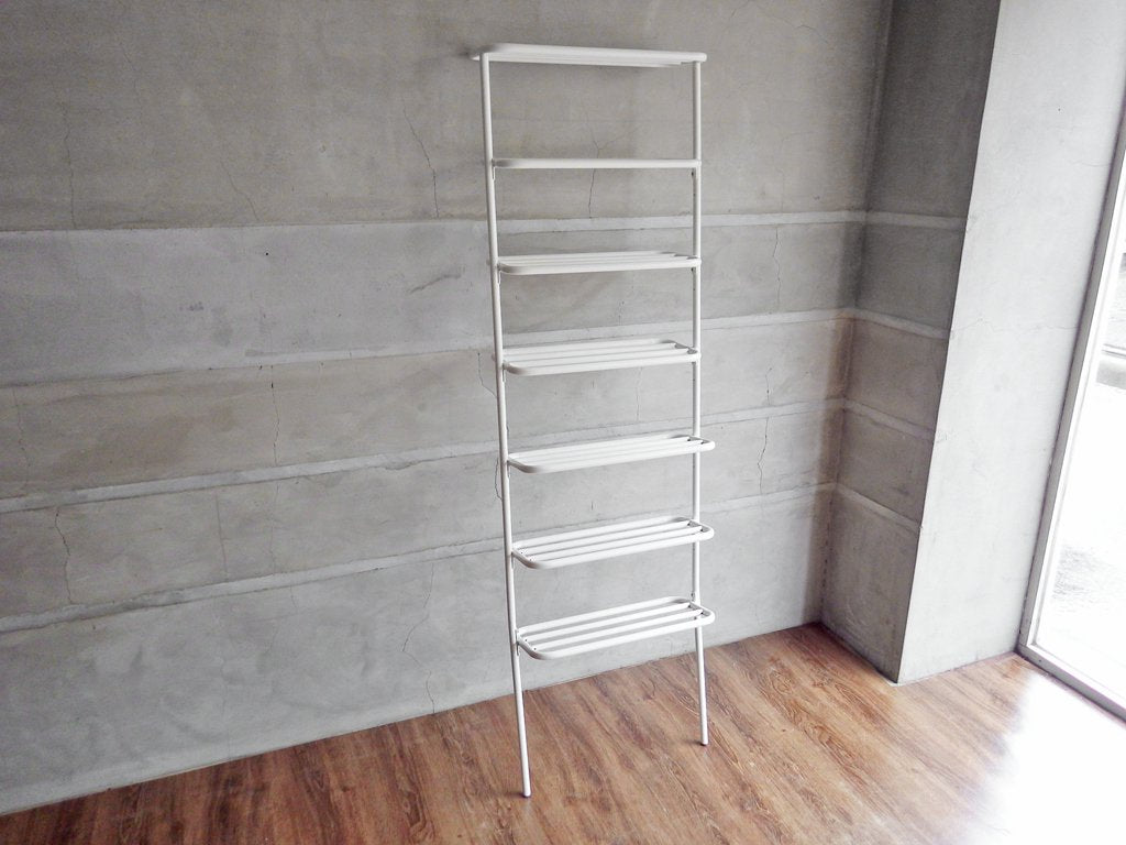 デュエンデ DUENDE ウォールラック WALL RACK 壁掛け シェルフ 7段 スチール ホワイト H180cm SEMPRE取扱い 定価:\30,800- ♪