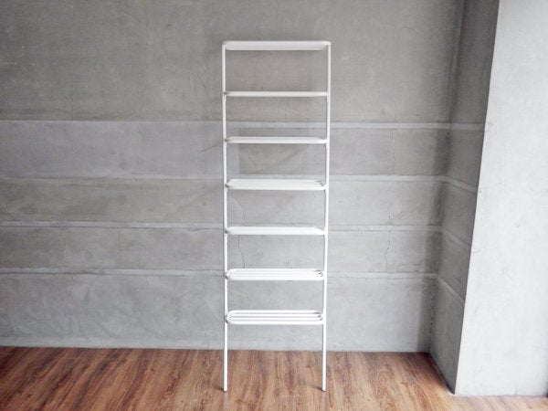 デュエンデ DUENDE ウォールラック WALL RACK 壁掛け シェルフ 7段 スチール ホワイト H180cm SEMPRE取扱い 定価:\30,800- ♪