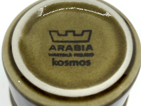 アラビア ARABIA コスモス KOSMOS デミタスカップ & ソーサー フィンランド 北欧食器 ビンテージ  ●