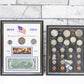 UNITED STATES 建国200年記念 1776-1976年 額装 コイン 切手 紙幣 セット 貨幣フレーム アメリカ ●