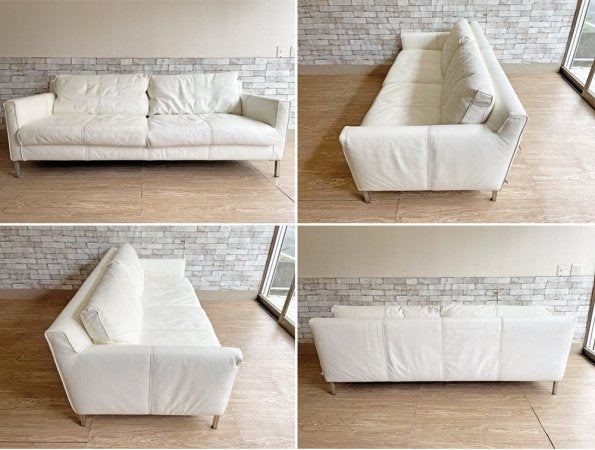 アイラーセン eilersen ストリームライン  3人掛け ソファ STREAMLINE SOFA オットマンセット 定価599,500円 現状品 ●