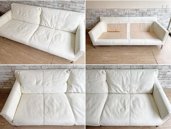 アイラーセン eilersen ストリームライン  3人掛け ソファ STREAMLINE SOFA オットマンセット 定価599,500円 現状品 ●