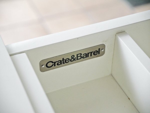 クレイト＆バレル Crate&Barrel スポットライトホワイト spotlight white デスク Xレッグ ワークデスク 参考価格￥70,219- ◇