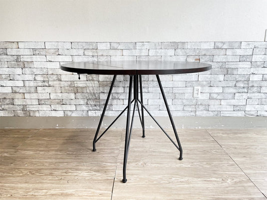 ウエストエルム West Elm バタフライダイニングテーブル Jules Drop Leaf Expandable Dining Table  ウォールナットカラー 定価約54,000円 ●