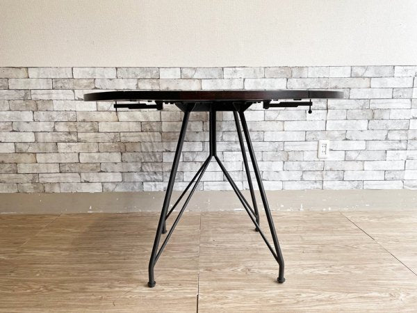 ウエストエルム West Elm バタフライダイニングテーブル Jules Drop Leaf Expandable Dining Table  ウォールナットカラー 定価約54,000円 ●