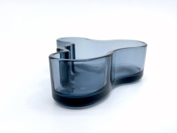 イッタラ iittala アルヴァ・アアルト コレクション ボウル ブルーベリーブルー Alvar Aalto 小物入れ ガラス 北欧雑貨 B ●