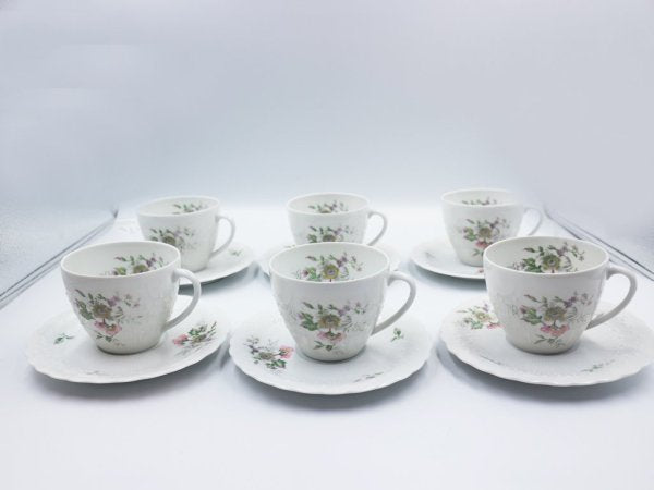 リモージュ Limoges ジョルジュ ボワイエ エグラン Georges Boyer porcelaine dure C&S & プレート 18点セット フランス ◎