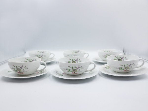 リモージュ Limoges ジョルジュ ボワイエ エグラン Georges Boyer porcelaine dure C&S & プレート 18点セット フランス ◎