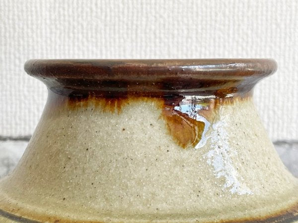 松田共司 読谷山焼北窯 やちむん 花瓶 花器 壺 20×26.5cm ビームス BEAMS JAPAN フェニカ fennica 購入 民藝品 ●