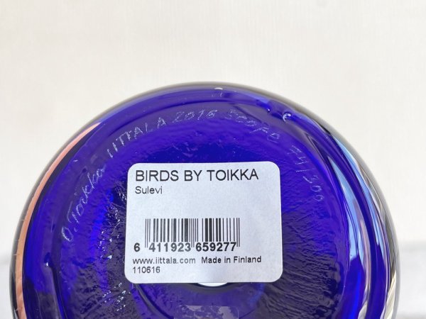 イッタラバード iittala birds by oiva toikka スレヴィ Sulevi ブルー 74/300 元箱付 オイヴァ・トイッカ 2016年 スコープ scope 別注 希少 ●