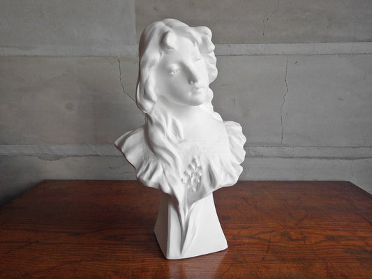 スズランの少女 胸像 Plaster statue 石膏像 デッサン 絵画用品 ディスプレイ オブジェ ♪