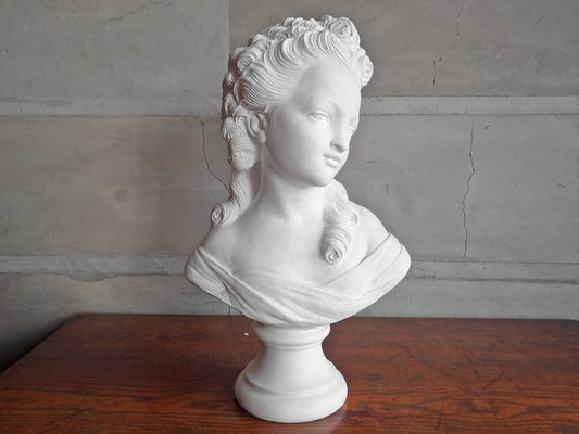 薔薇の少女 胸像 Plaster statue 石膏像 ジュゼッペ・ベッシ Giuseppe Bessi デッサン 絵画用品 ディスプレイ オブジェ ♪