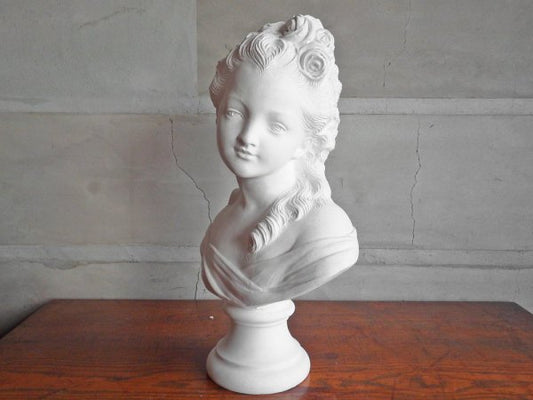 薔薇の少女 胸像 Plaster statue 石膏像 ジュゼッペ・ベッシ Giuseppe Bessi デッサン 絵画用品 ディスプレイ オブジェ ♪