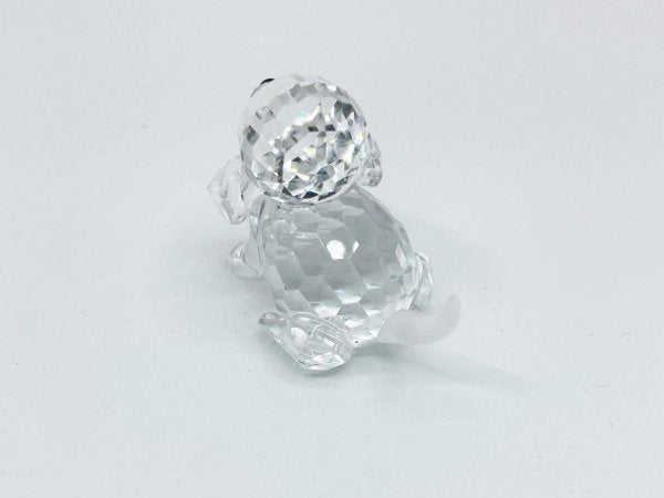 スワロフスキー SWAROVSKI プードル  poodle 犬 クリスタルガラス オブジェ フィギュリン オーナメント インテリア ●