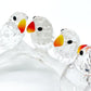 スワロフスキー SWAROVSKI ベビーラブバーズ Baby Lovebirds インコ クリスタルガラス オブジェ フィギュリン オーナメント インテリア ●