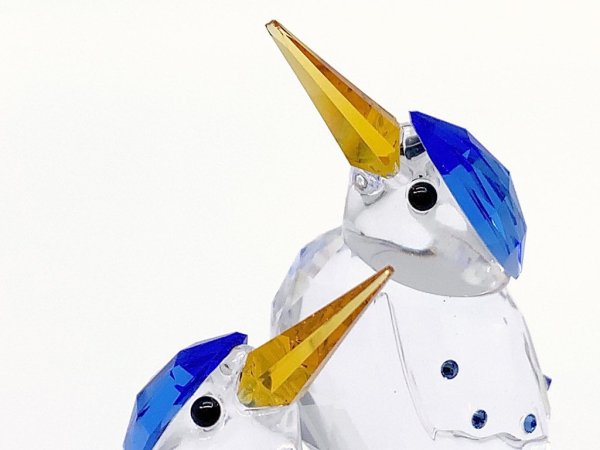 スワロフスキー SWAROVSKI  カワセミ  クリスタルガラス オブジェ 鳥 フィギュリン オーナメント インテリア ●