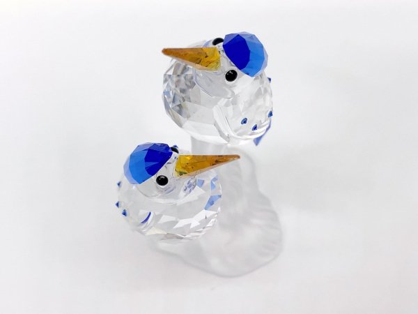 スワロフスキー SWAROVSKI  カワセミ  クリスタルガラス オブジェ 鳥 フィギュリン オーナメント インテリア ●