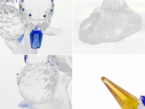 スワロフスキー SWAROVSKI  カワセミ  クリスタルガラス オブジェ 鳥 フィギュリン オーナメント インテリア ●