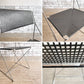 HYBODAN社 ビンテージ エックスラインチェア X-LINE Chair ダイニングチェア ニルス・J・ハウゲセン スチール パンチングメタル イタリア ●