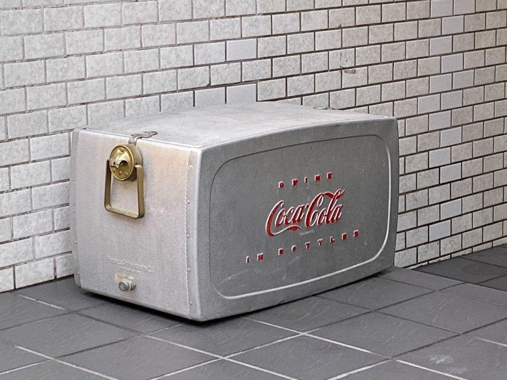 USビンテージ US Vintage コカ・コーラ Coca Cola クーラーボックス アイスボックス トレー ホース 付き 50's ■