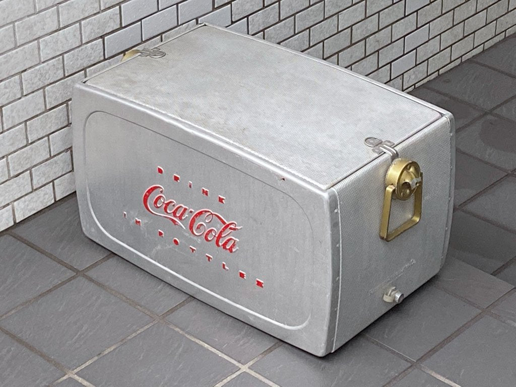 USビンテージ US Vintage コカ・コーラ Coca Cola クーラーボックス アイスボックス トレー ホース 付き 50's ■
