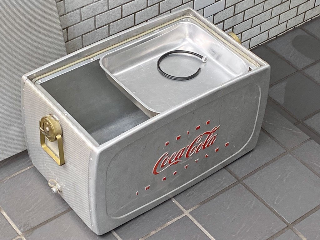 USビンテージ US Vintage コカ・コーラ Coca Cola クーラーボックス アイスボックス トレー ホース 付き 50's ■