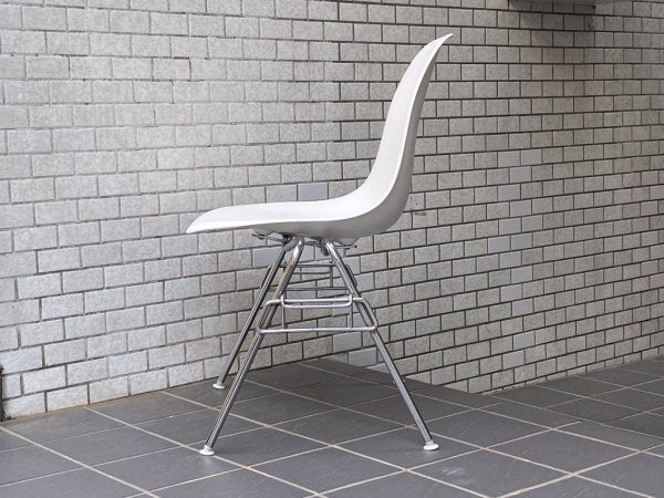 ハーマンミラー HermanMiller サイドシェルチェア スタッキングベース ホワイト ポリプロピレン製 イームズ ミッドセンチュリー ■