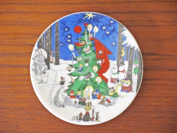 アラビア ARABIA ムーミン ミニウォールプレート クリスマス Christmas 1992-1996年限定 希少品 美品 ◇