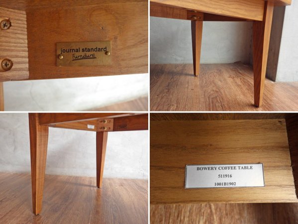 ジャーナルスタンダードファニチャー journal standard Furniture バワリー コーヒーテーブル BOWERY COFFEE TABLE 定価 \46,200-♪