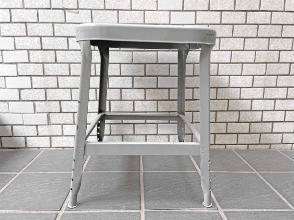 リオン LYON ファクトリースツール FACTORY STOOL グレー Sサイズ P.F.S取扱 インダストリアル ガレージ ■