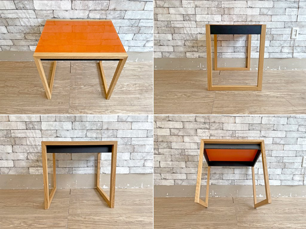 ジョセフ・アルバース Josef Albers ネスティングテーブル Nesting Tables ガラストップ ネストテーブル MoMAデザインストア取り扱い バウハウス 定価\282,480- ●