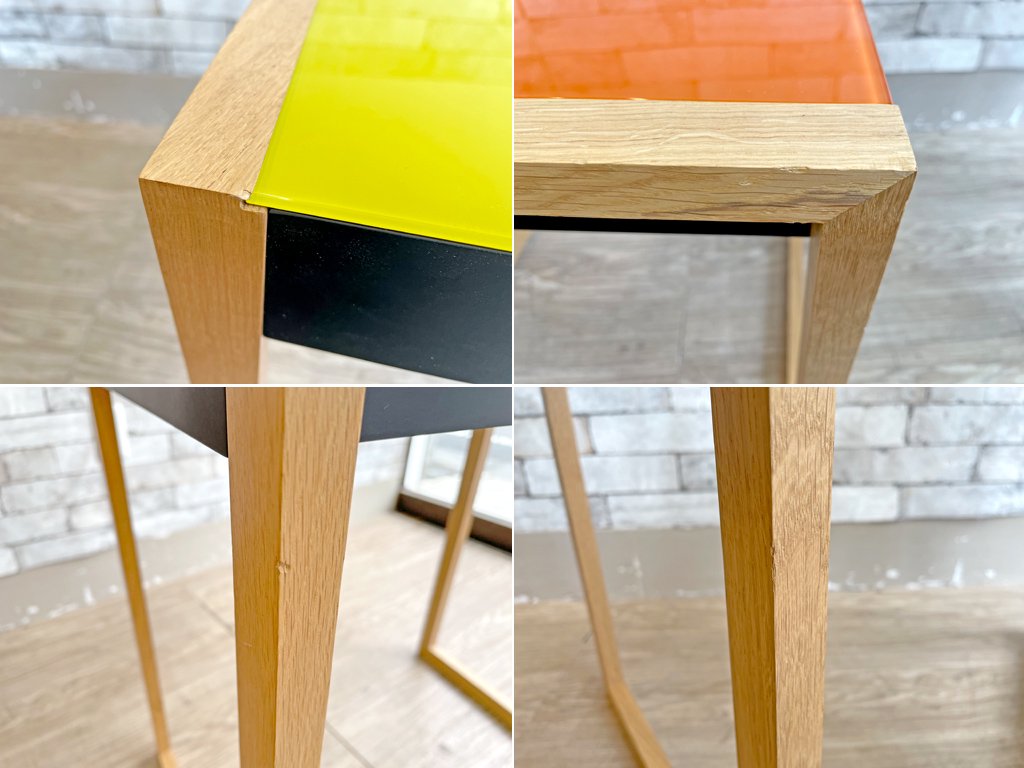 ジョセフ・アルバース Josef Albers ネスティングテーブル Nesting Tables ガラストップ ネストテーブル MoMAデザインストア取り扱い バウハウス 定価\282,480- ●