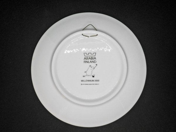 アラビア ARABIA ムーミンシリーズ Milennium wall plate ミレニアム ウォールプレート 2000年 トーベ・ヤンソン 希少 ♪