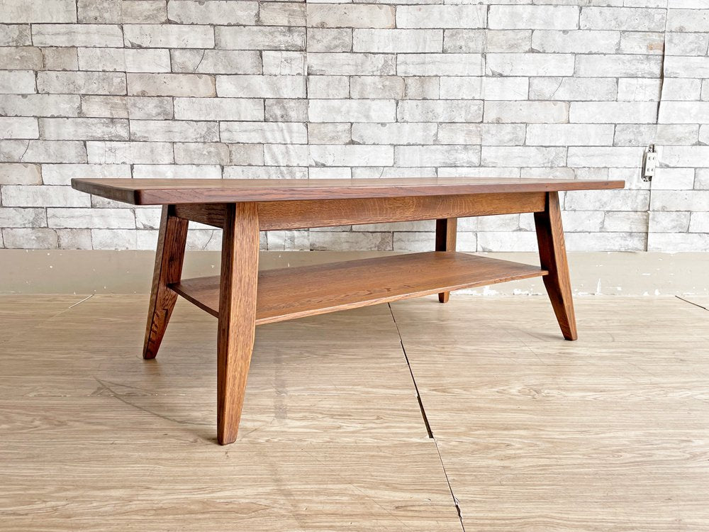 ウイスキーオークシリーズ whisky oak series コーヒーテーブル オーク無垢材 古材 W110cm ローテーブル リビングテーブル 定価￥52,580- ●