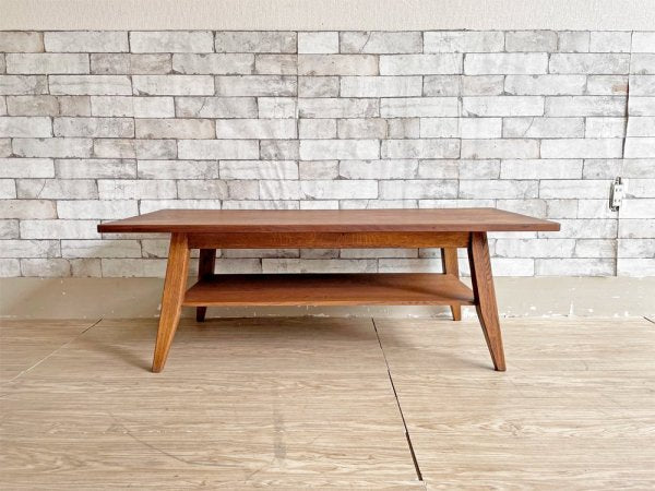ウイスキーオークシリーズ whisky oak series コーヒーテーブル オーク無垢材 古材 W110cm ローテーブル リビングテーブル 定価￥52,580- ●