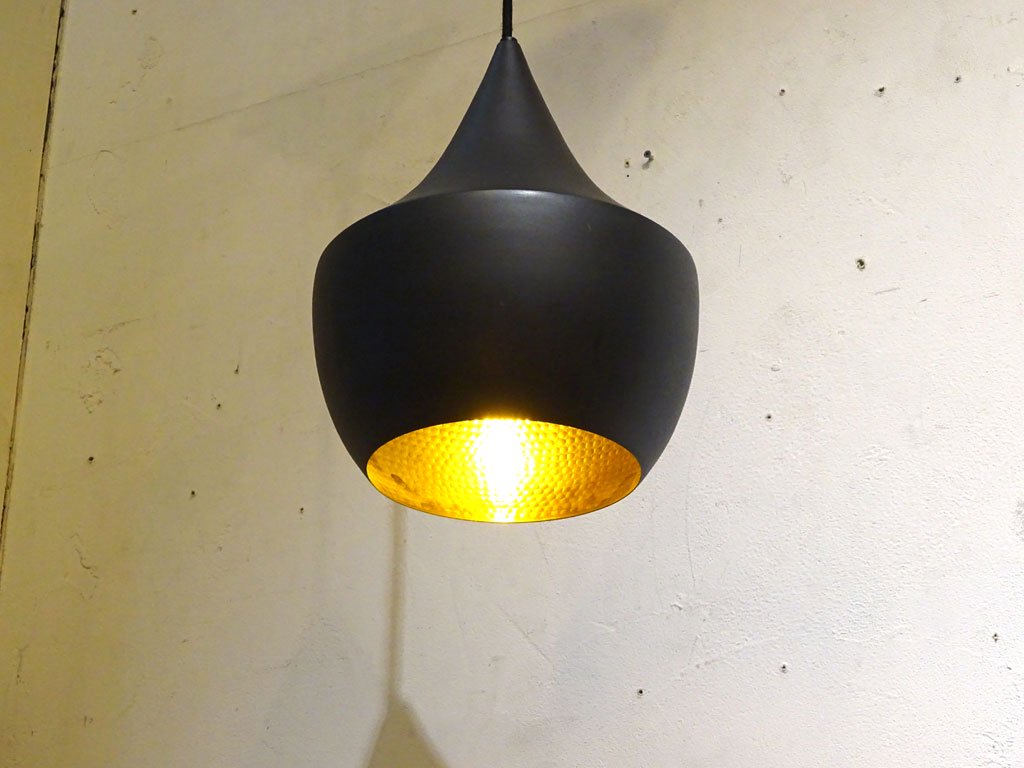 トム・ディクソン TOM DIXON ビートファット BEAT FAT ブラック ペンダントライト 定価￥80,300- ★