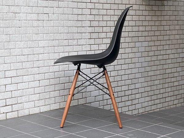 ハーマンミラー HermanMiller サイドシェルチェア ドゥエルレッグ DSW ブラック ポリプロピレン製 イームズ ミッドセンチュリー ■