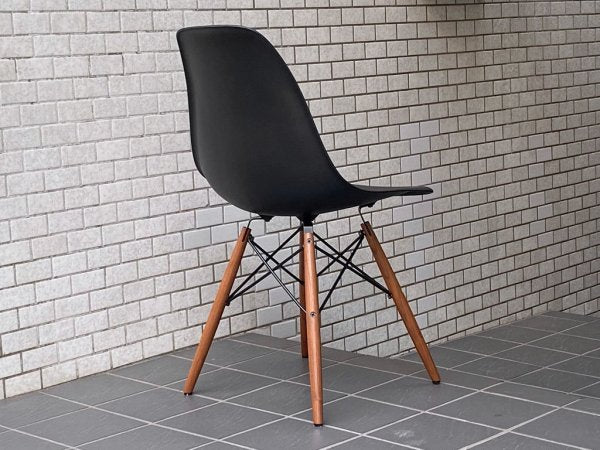 ハーマンミラー HermanMiller サイドシェルチェア ドゥエルレッグ DSW ブラック ポリプロピレン製 イームズ ミッドセンチュリー ■