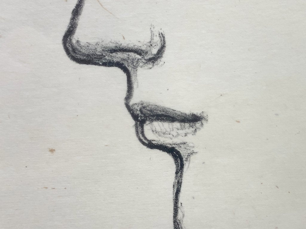 舟越 保武 若い女A リトグラフ 版画 額装品 158/170 彫刻家 ●