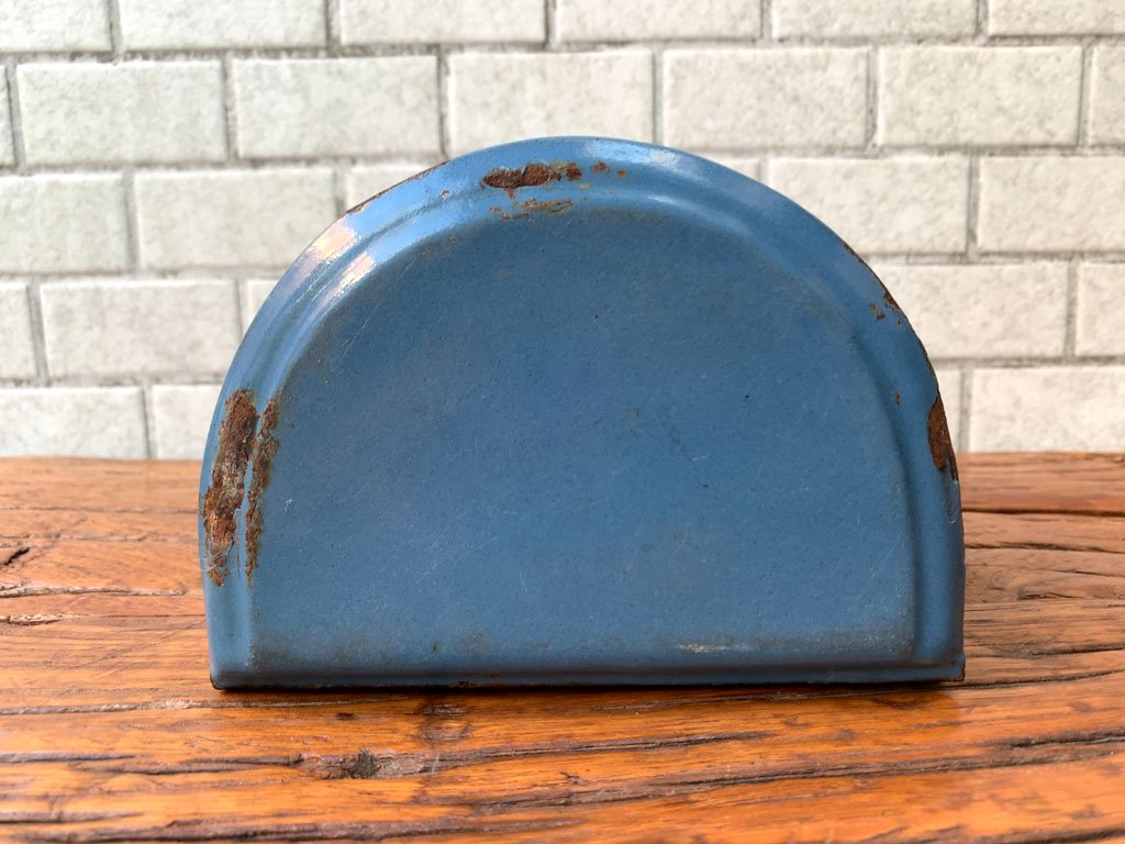 UKアンティーク UK Antique ホーロー製ウォールラック ソルト Enamel wall salt rack 壁掛け ブロカント 古道具 インテリア ■