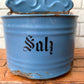 UKアンティーク UK Antique ホーロー製ウォールラック ソルト Enamel wall salt rack 壁掛け ブロカント 古道具 インテリア ■