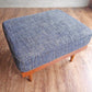 パシフィックファニチャーサービス Pacific furniture service スタンダードC オットマン STANDARD C  OTTOMAN HLNavy生地 定価:56,100円 ♪