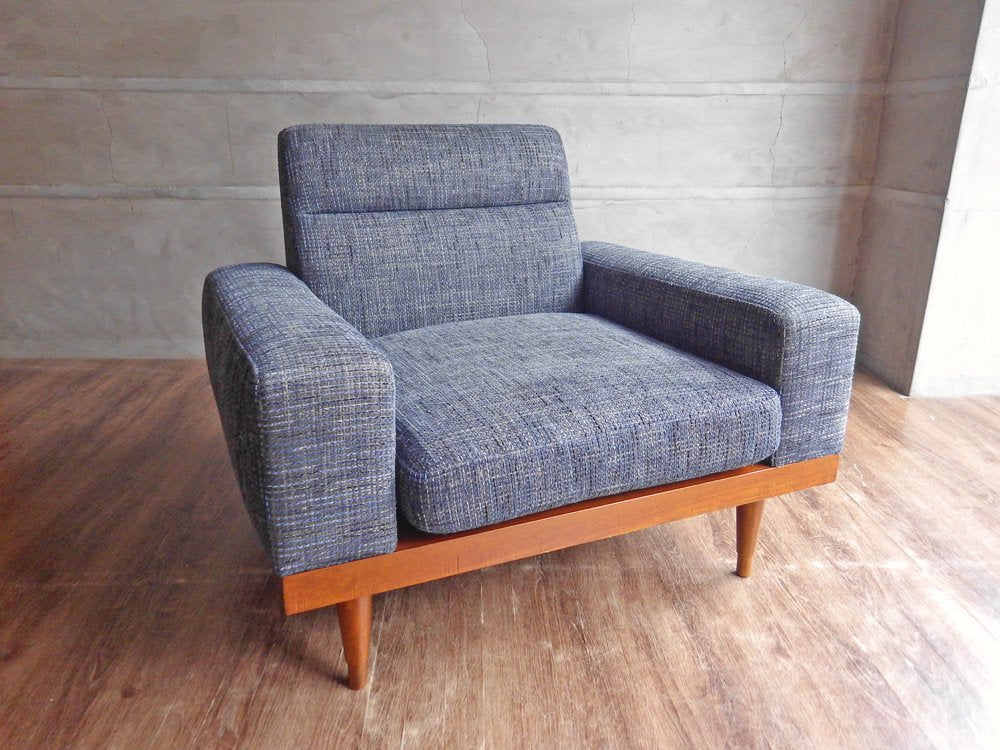 パシフィックファニチャーサービス Pacific furniture service スタンダードC STANDARD C アームチェア 1人掛けソファ HLNavy生地 定価:141,900円 ♪