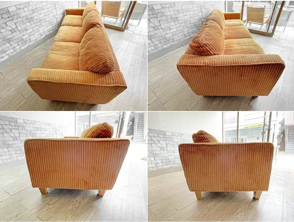 アクメファニチャー ACME Furniture ジェティ フェザー ソファ JETTY feather SOFA 3P コーデュロイ マスタード 定価\317,900- ●