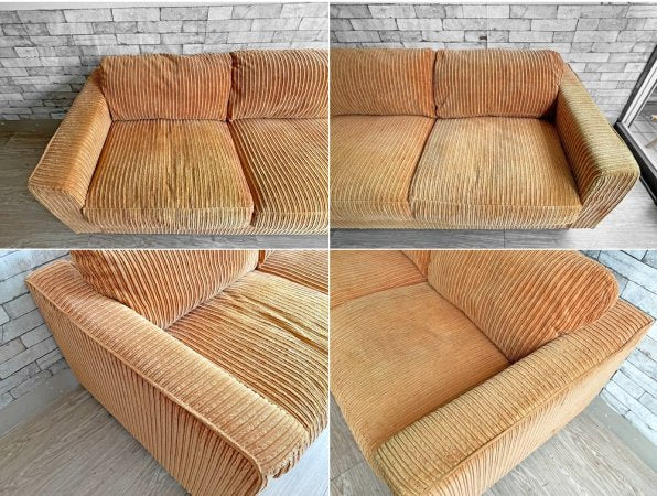 アクメファニチャー ACME Furniture ジェティ フェザー ソファ JETTY feather SOFA 3P コーデュロイ マスタード 定価\317,900- ●